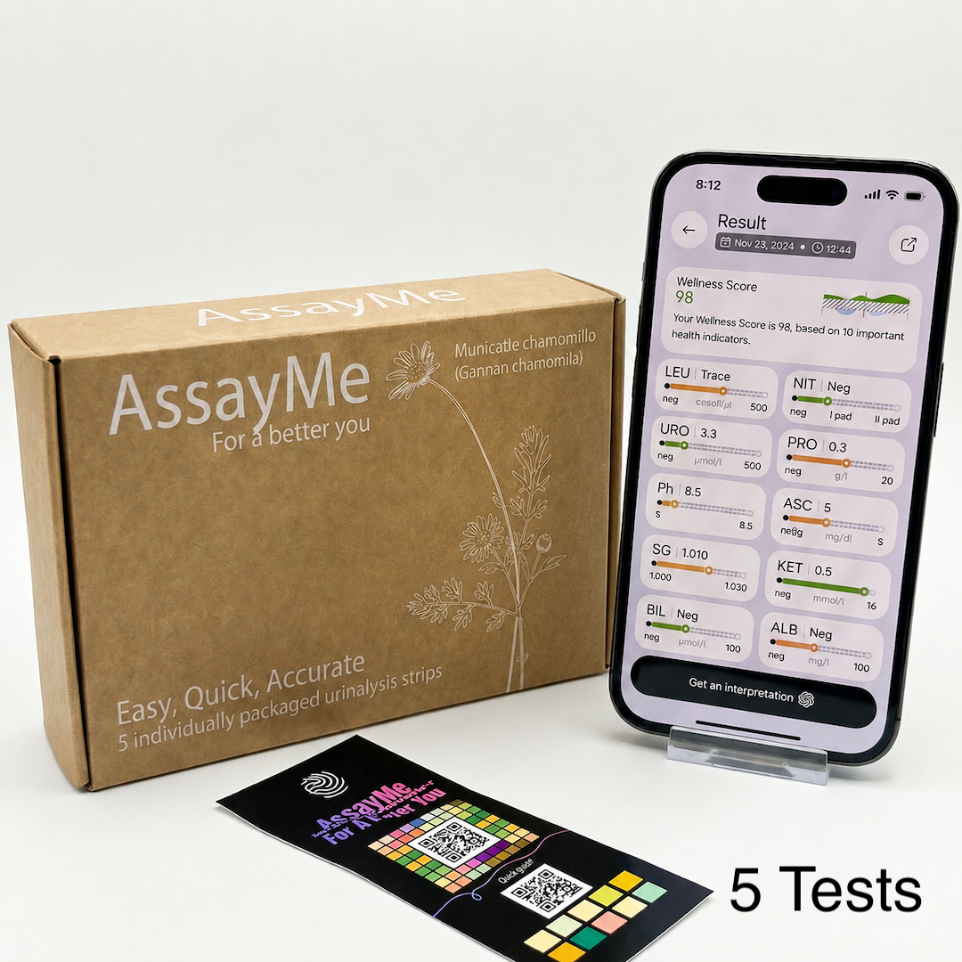 10-in-1 Urine Test | Without Container | 5 Tests | AI Scan Ketones, pH &amp; Wellness Score | For biohackers &amp; wellness optimizers. Monitor Ketones, pH, SG &amp; 7 more markers. AI scan, Wellness Score 0–100.