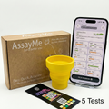 10-in-1 Urine Test | With Container | 5 Tests | AI Scan Ketones, pH &amp; Wellness Score | For biohackers &amp; wellness optimizers. Monitor Ketones, pH, SG &amp; 7 more markers. AI scan, Wellness Score 0–100. App required.